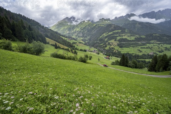 Cloudy Virgen Valley, mountain landscape, Hohe Tauern, East Tyrol, Tyrol, Austria, Europe