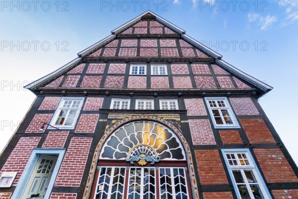 Old half-timbered house in Rietberg, old building, half-timbered, facade, architecture,