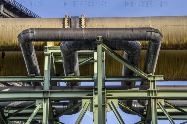 Expansion bend, pipelines for district heating, blast furnace gas, at the Thyssenkrupp Steel site