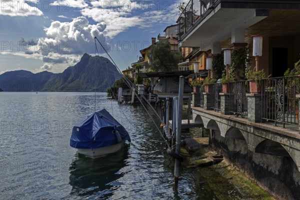 Gandria, Lake Lugano, Lago di Lugano, Canton Ticino, Switzerland, Europe