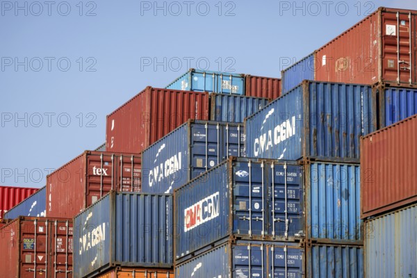 Duisburg, North Rhine-Westphalia, Germany, Port of Duisburg, container port, duisport logport, two