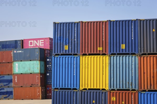 Duisburg, North Rhine-Westphalia, Germany, Port of Duisburg, container port, duisport logport, two