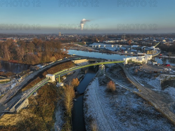 Castrop-Rauxel, North Rhine-Westphalia, Germany, new construction of a bridge -jump over the
