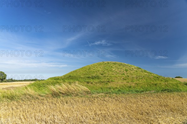 Neolithic megalithic site Klekkende Høj, Mön Island, Denmark, Europe