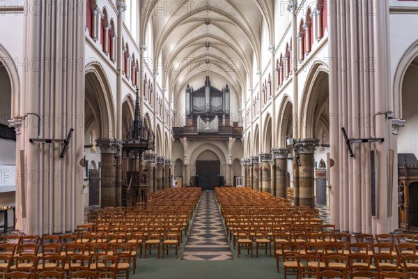 Interior of the Saint Pierre church in Calais, France, Europe