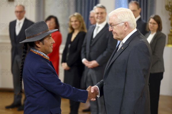 Wilfredo Bernardo Ticona Cuba Bolivia is received by Frank-Walter Steinmeier (President of the