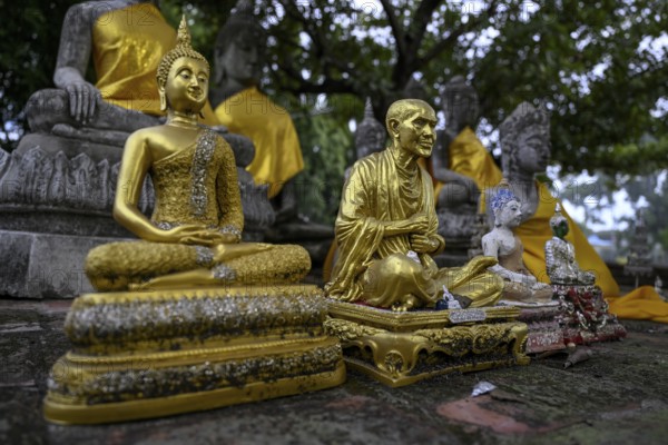 Buddha statues in Wat Yai Chai Mongkhon, Buddhist temple, Ayutthaya, Ayutthaya province, Thailand,