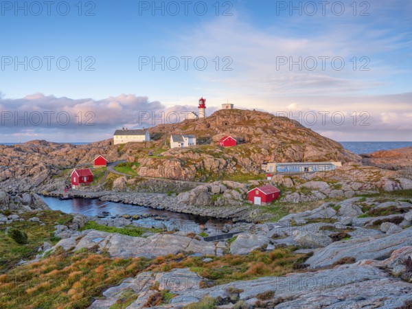 Sunrise at Lindesnes lighthouse, Lindesnes, Vest-Agder, Norway, Europe