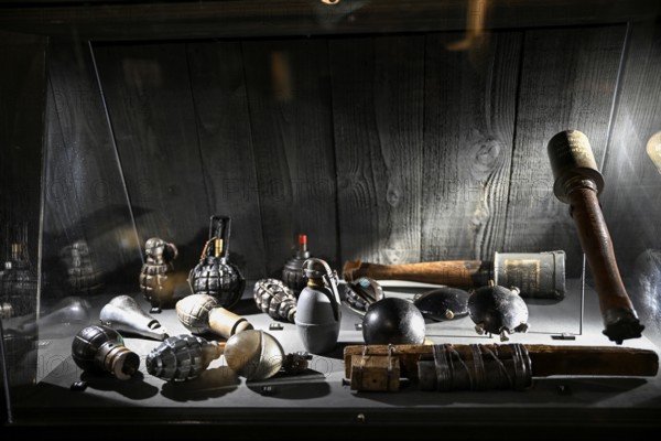 Exhibits in the Memorial de Verdun, Museum, First World War, Verdun, Grand Est region, France,
