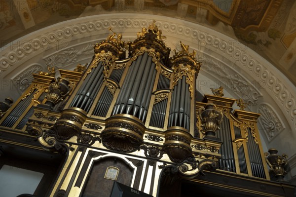 Karlskirche, domed hall, organ, Vienna