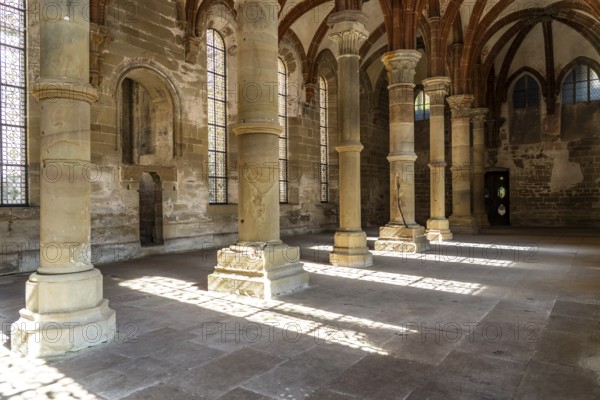Lords' Refectory Interior, Maulbronn Monastery, Maulbronn, Baden-Württemberg, Germany, Europe