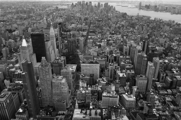 View of Down Town, New York City, USA from the Empire State Building