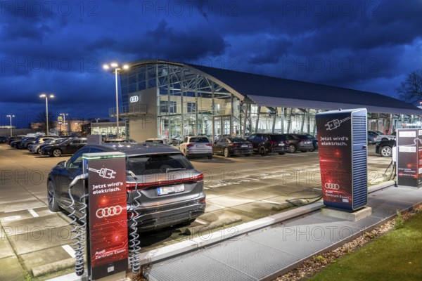 Audi Centre Essen, Gottfried Schultz Autohaus, Showroom, Essen North Rhine-Westphalia, Germany,