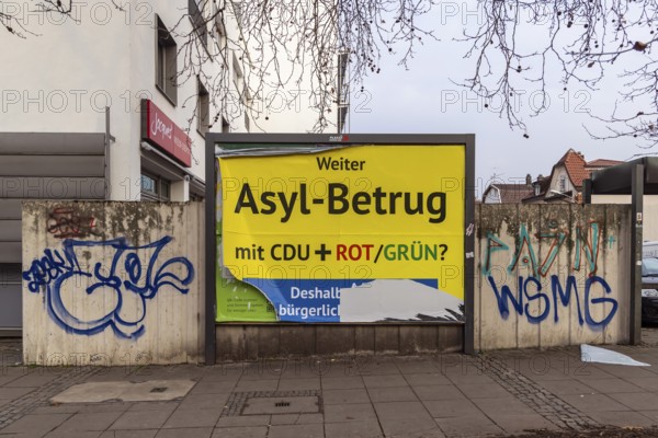 Controversial poster campaign by the Alternative for Germany party for the 2025 federal election.