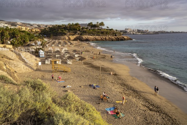 The beach Playa del Duque, Costa Adeje, Tenerife, Canary Islands, Spain, Europe