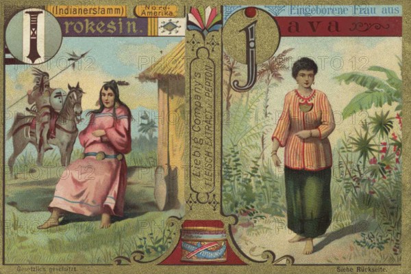 Picture series Noble woman from all over the world, Iroquois from the North American Indian tribe