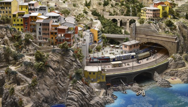 Riomaggiore in Miniatur Wunderland Hamburg, Germany, Europe