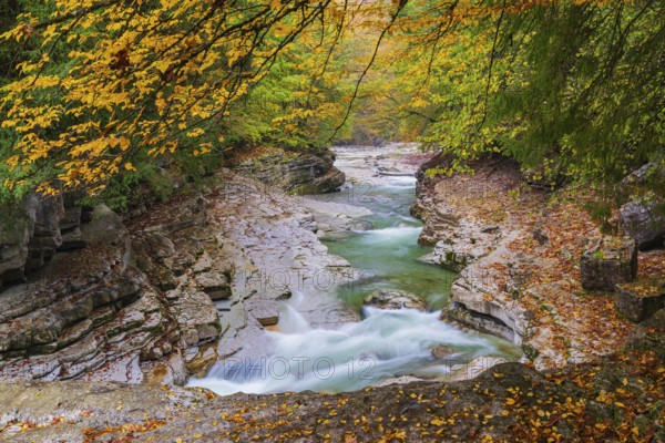 Rocks and clear water, Taugl creek, Bad Vigaun, Austria, Europe