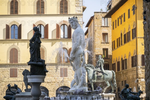 The Fountain of Neptune by Bartolomeo Ammannati, 1575, Piazza della Signoria, Florence, UNESCO