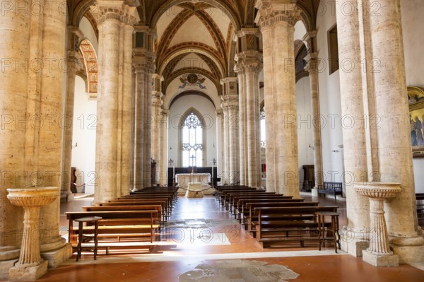 Pineza cathedral, Unesco world heritage site Historic village of Pienza Italy