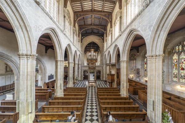Interior of the university church Church of St Mary the Virgin in Oxford, Oxfordshire, England,