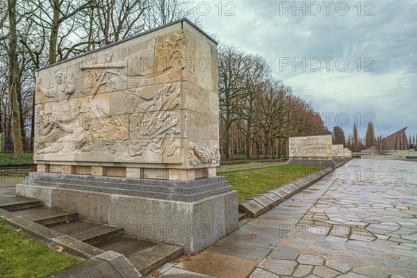 Treptow Park and Treptow Soviet Memorial in Berlin, Germany, Europe