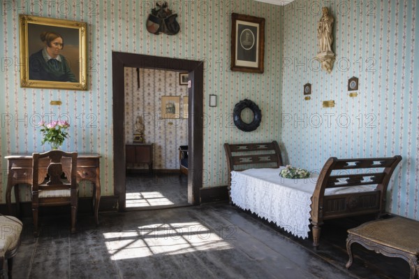 Death chamber of the writer and composer Annette von Droste-Hülshoff (12 January 1797, 24 May
