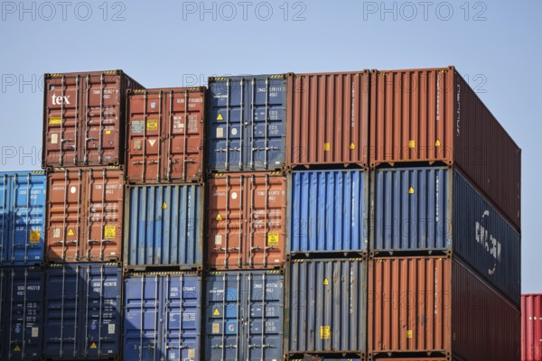 Duisburg, North Rhine-Westphalia, Germany, Port of Duisburg, container port, duisport logport, two
