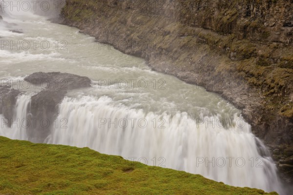 Gullfoss waterfall. A waterfall located in the canyon of the Hvítá river in southwest Iceland