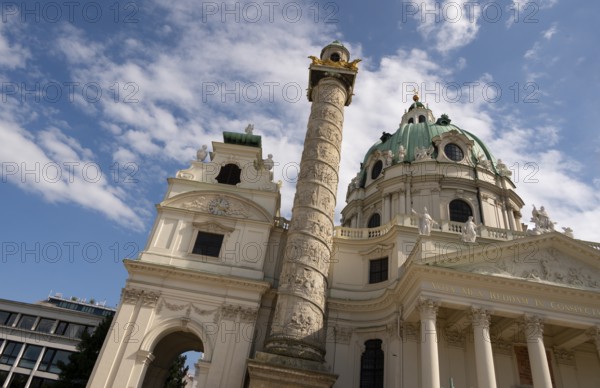 Vienna Karlskirche, Sun, Exterior, Vienna