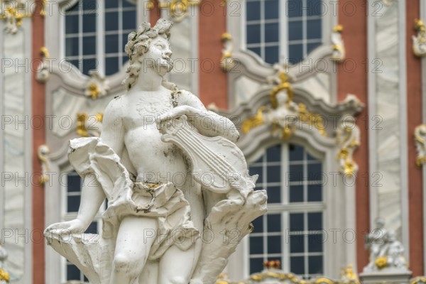 Statue in front of the Electoral Palace in Trier, Rhineland-Palatinate, Germany, Europe