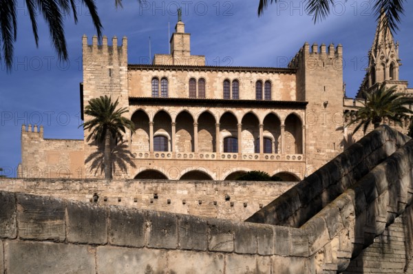 Palau Reial, Royal Palace La Almudaina, Palma de Majorca, Majorca, Balearic Islands, Balearic