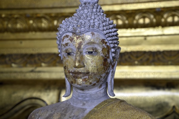 Buddha statue, Wat Phra Si Sanphet, Buddhist temple, Ayutthaya, Ayutthaya province, Thailand, Asia