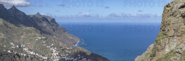 Atlantic coast near Taganana, Tagana valley, Barranco de la Iglesia, Anaga mountains, Las Montanas