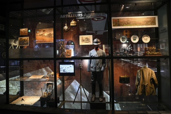 Exhibits in the Memorial de Verdun, Museum, First World War, Verdun, Grand Est region, France,