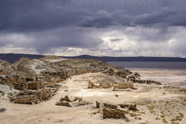 Abandoned mine of Salar del Hombre Muerto, Incahuasi, Catamarca Province, Argentina, South America