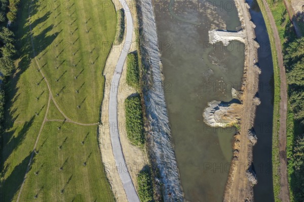 Recklinghausen, Castrop-Rauxel, North Rhine-Westphalia, Germany - EMSCHERLAND construction project,