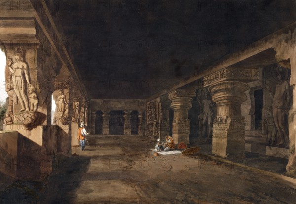 In the Ellora complex, Rameswara is one of the largest temples built in the later sixth century,