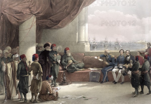 Interview with the Viceroy of Egypt, in his palace in Alexandria on 12 May 1839, Egypt, around
