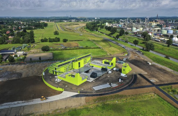 Oberhausen, North Rhine-Westphalia, Germany - Emscher conversion, new Emscher AKE sewer, here the