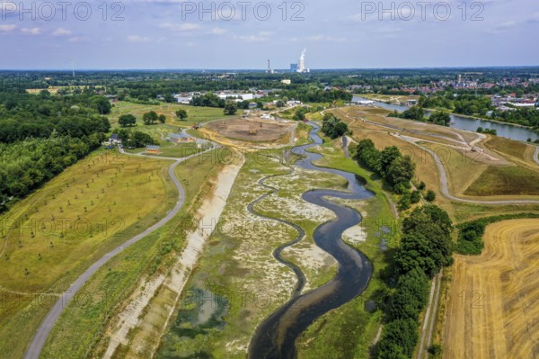 Recklinghausen, Castrop-Rauxel, North Rhine-Westphalia, Germany, EMSCHERLAND construction project,