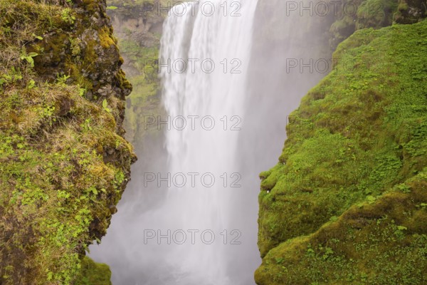 Skógafoss is a waterfall situated on the Skógá River in the south of Iceland