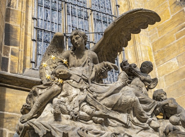 Cenotaph of John of Nepomuk, St. Vitus Cathedral, Prague - Praha, Czech Republic, Europe