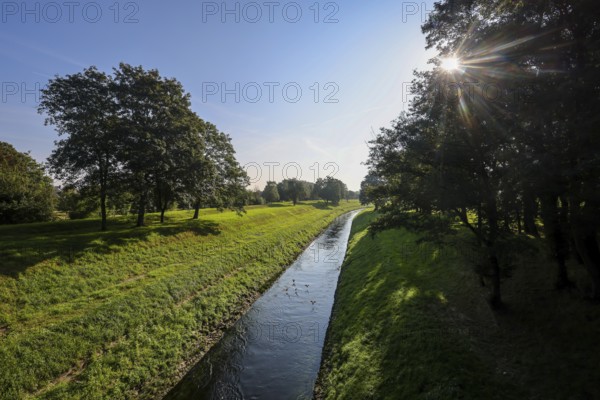 Dinslaken, North Rhine-Westphalia, Germany - The Emscher has been completely free of wastewater