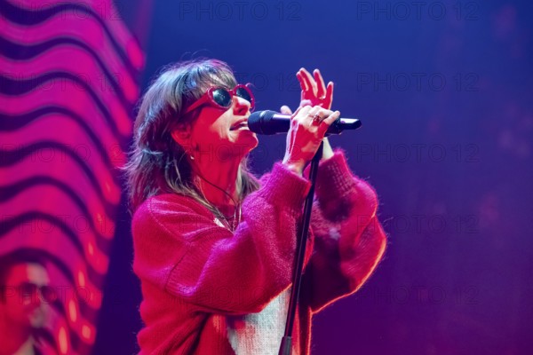 Isabella Streifeneder, singer, Mola, rock band, Germany, at the Max-Schmeling-Halle in Berlin on 01
