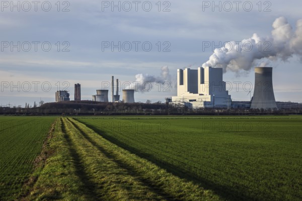Grevenbroich, North Rhine-Westphalia, Germany, RWE Power AG Neurath power plant, lignite-fired