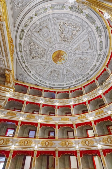 Interior of Noto Theatre, Noto, Noto Valley, Sicily, Italy, Europe