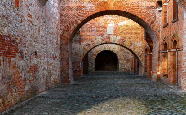 Citadel in Berlin-Spandau, Italian courtyards, Berlin, Germany, Europe