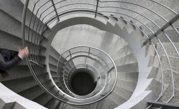 Germany, spiral staircase in an office building, Europe
