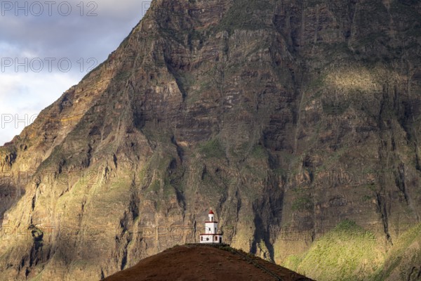 Bell tower of the church of Nuestra Senora de Candelaria in the valley of El Golfo, La Frontera, El